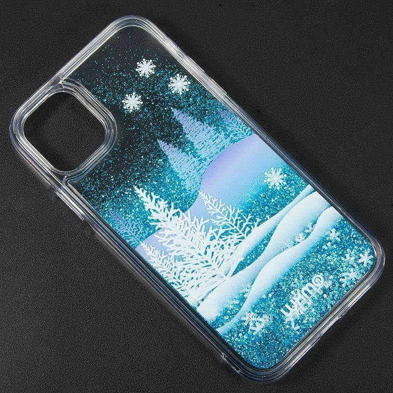 For  iPhone 11 Pro Max Blue Winter Wonderland TPU Case