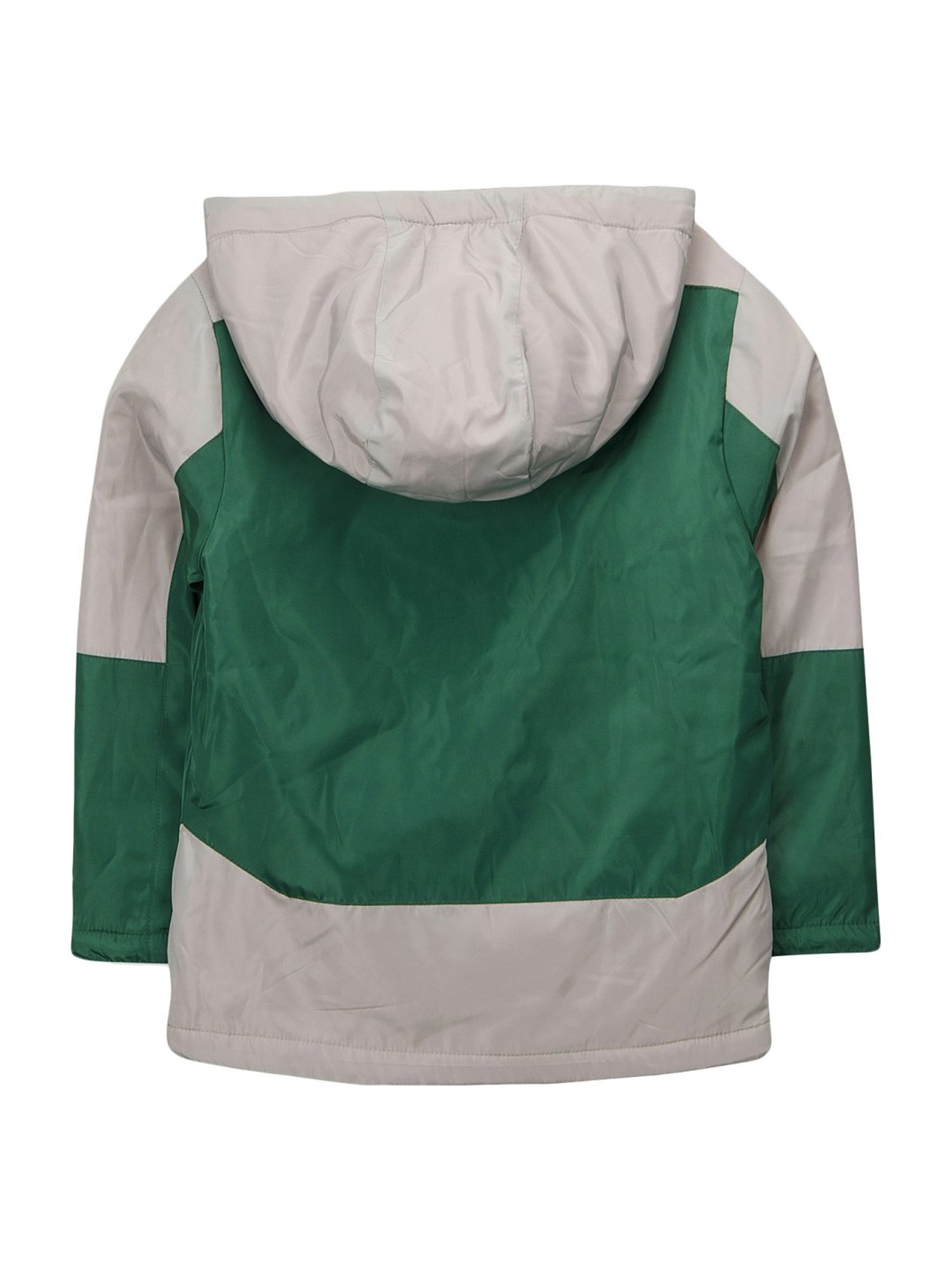 Allen Solly Junior Navy & Green Color Block Full Sleeves Jacket