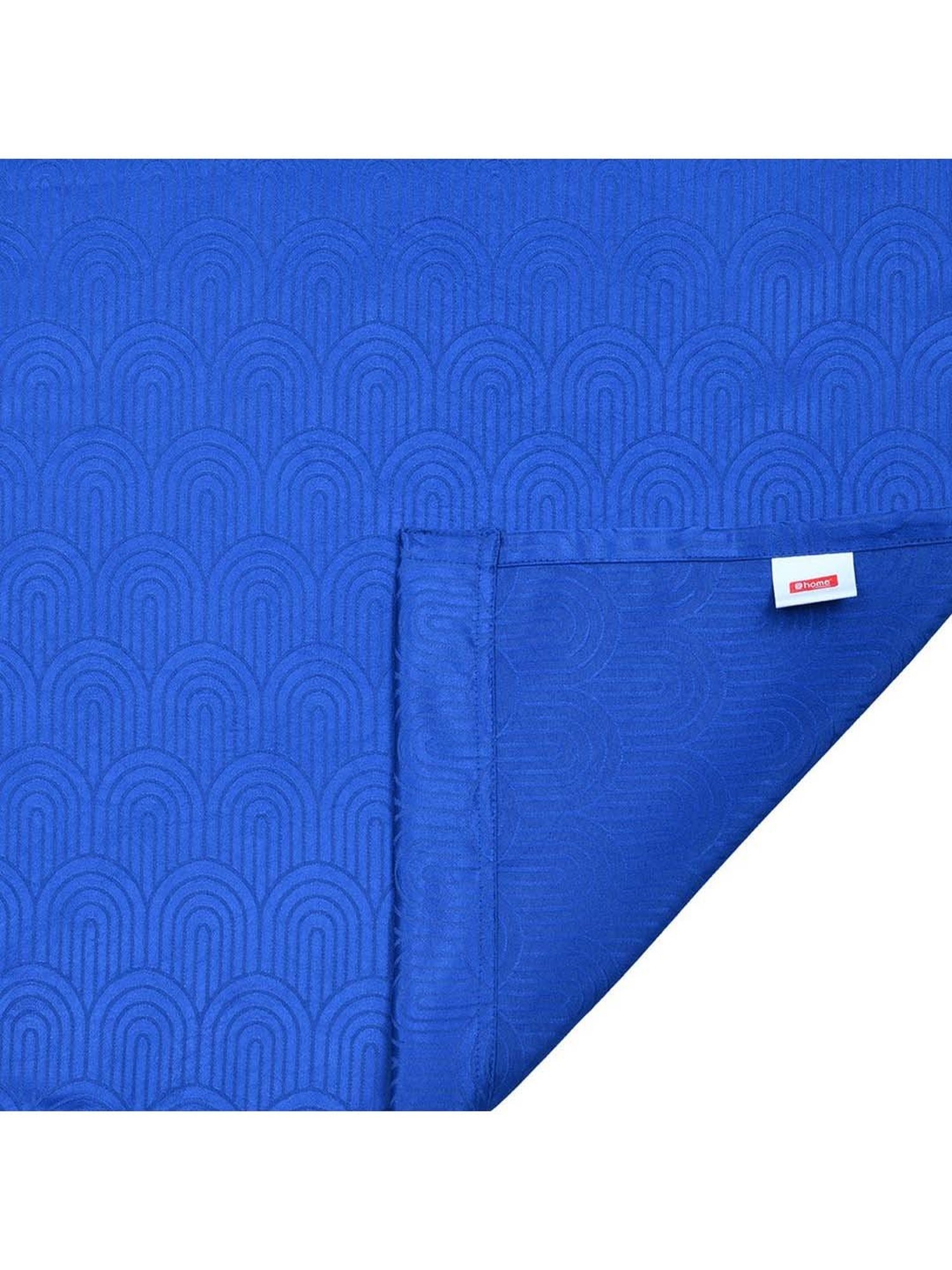 @home Veera Blue Polyester 5 Ft Window Curtain - Set of 2