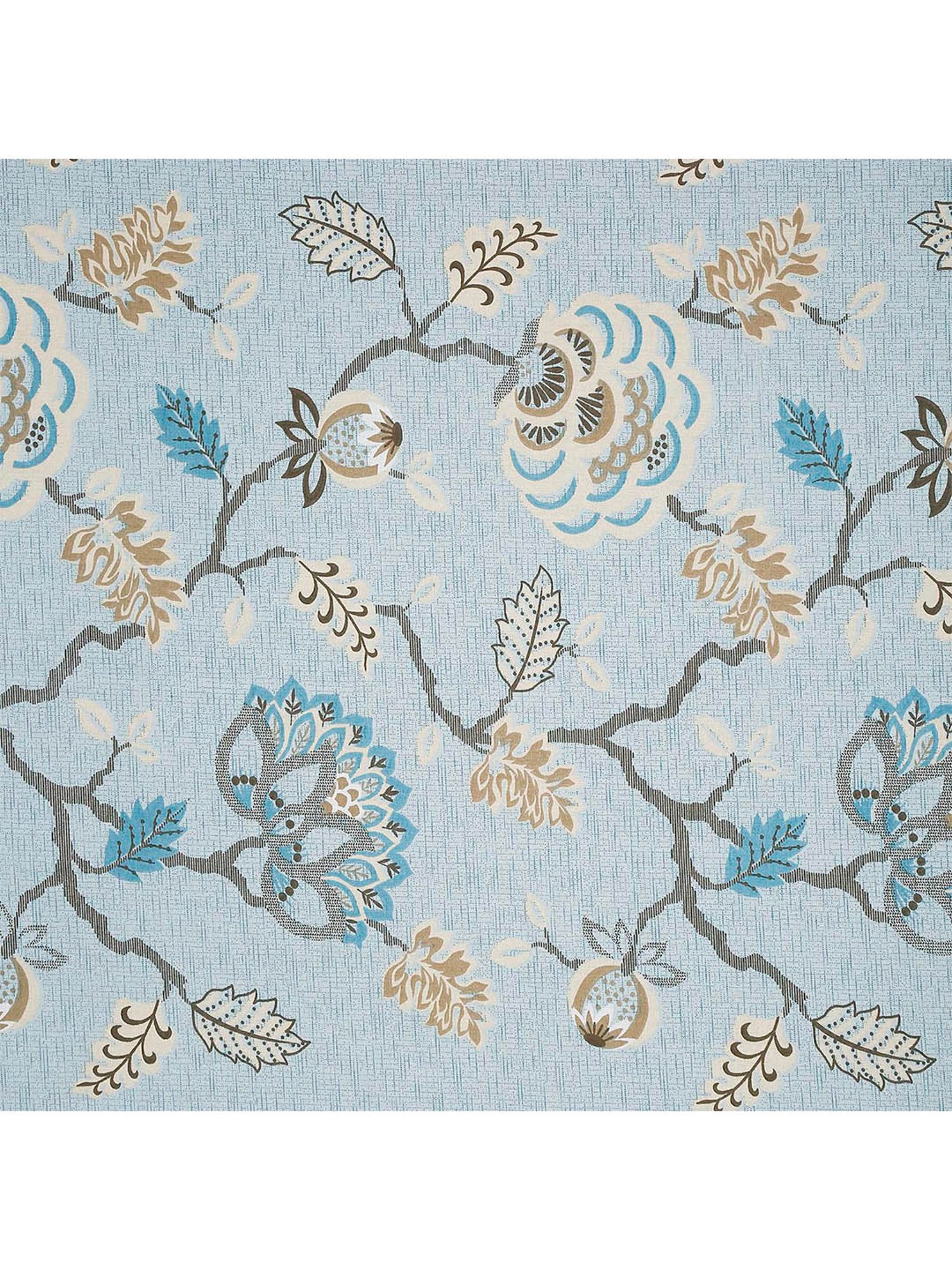 Swayam Ananda Floral Grey & Blue 200 TC Cotton King Bedsheet with 2 Pillow covers