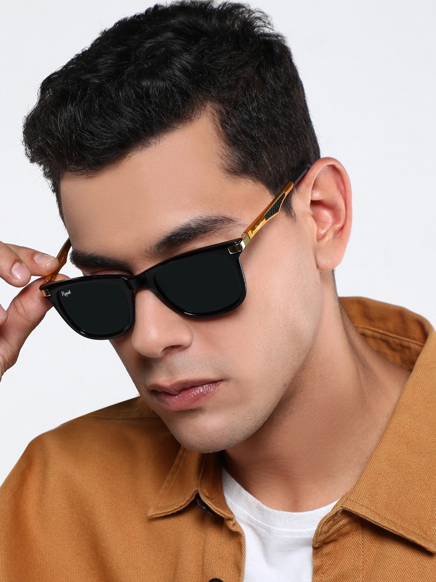 Resist Eyewear Black UV Protection Unisex Sunglasses