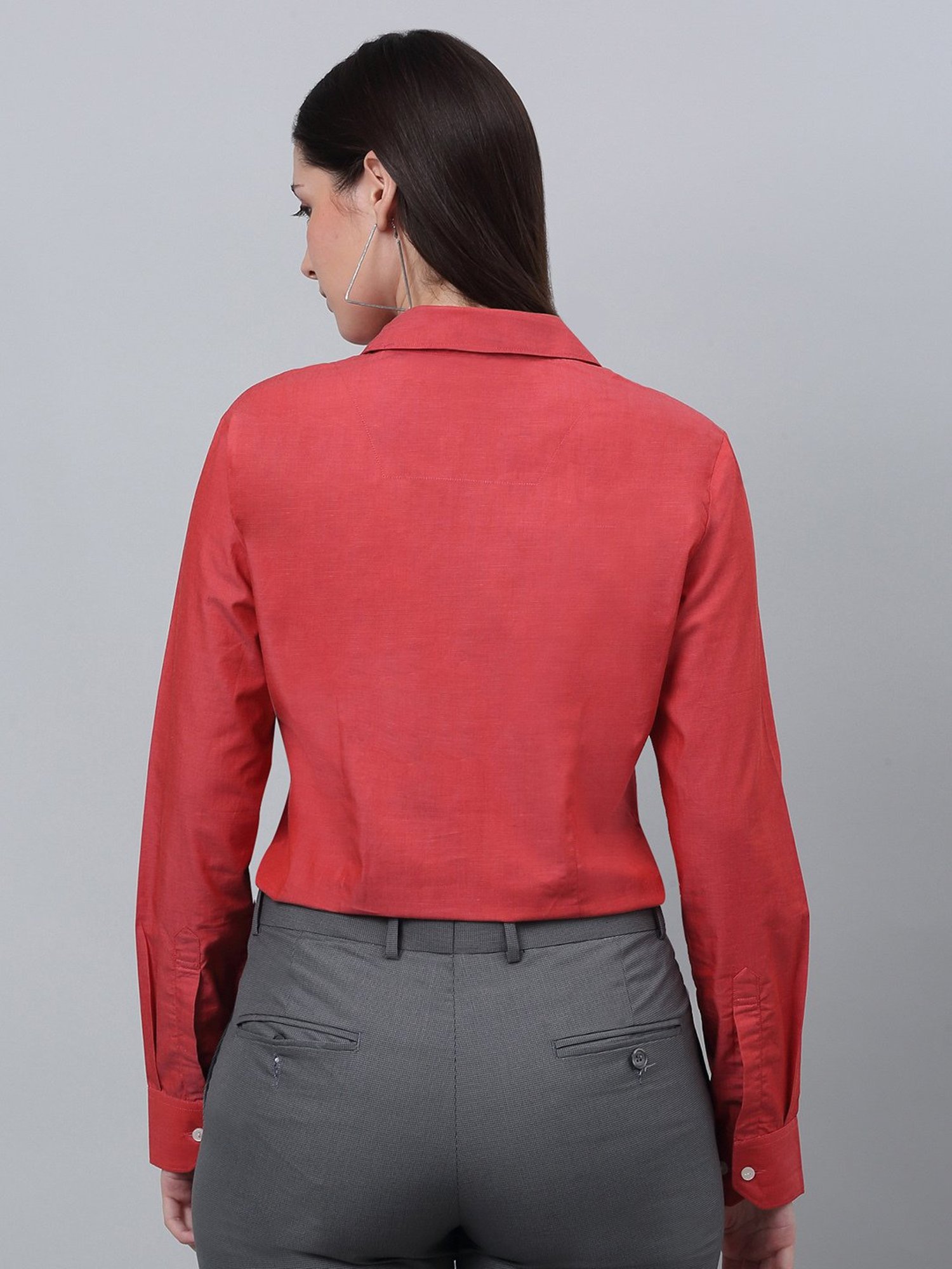 Crozo By Cantabil Coral Cotton Regular Fit Shirt