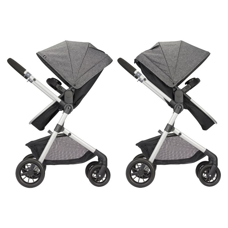 Cybex Eezy S+2 Travel System with Aton 2 Infant Car Seat - Deep Black