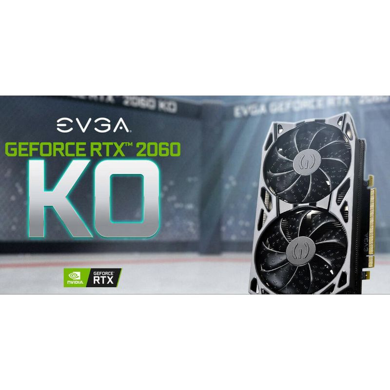 EVGA GeForce RTX 2060 Graphic Card - 6 GB GDDR6 - 192 bit Bus Width - DisplayPort - HDMI - DVI