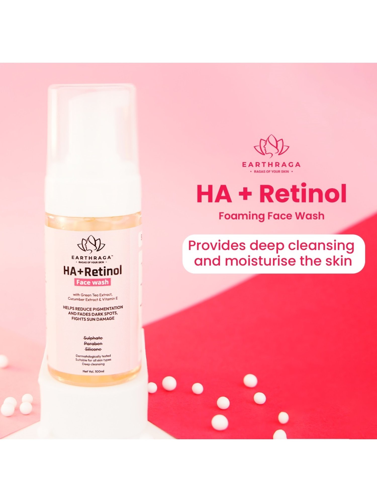 Globus Naturals Rice Ceramide Radiance Face Wash - Pack of 3