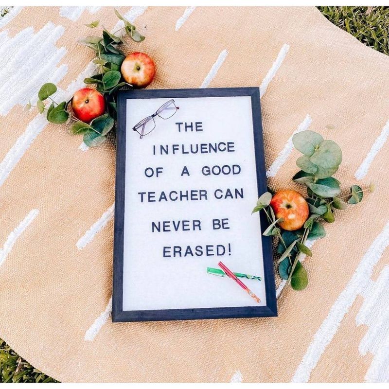 16" x 24" Letterlove Magnet Board Black - Petal Lane