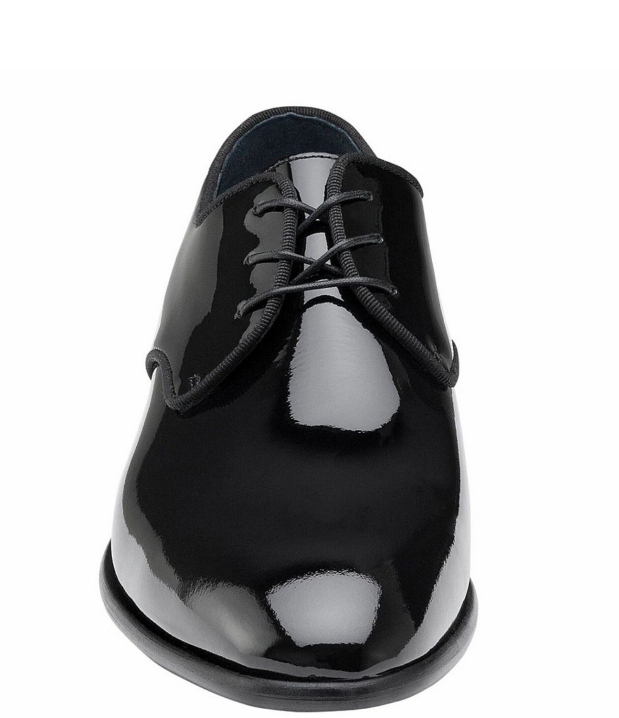 Johnston & Murphy Collection Men's Whilshire Plain Toe Patent Leather Oxfords