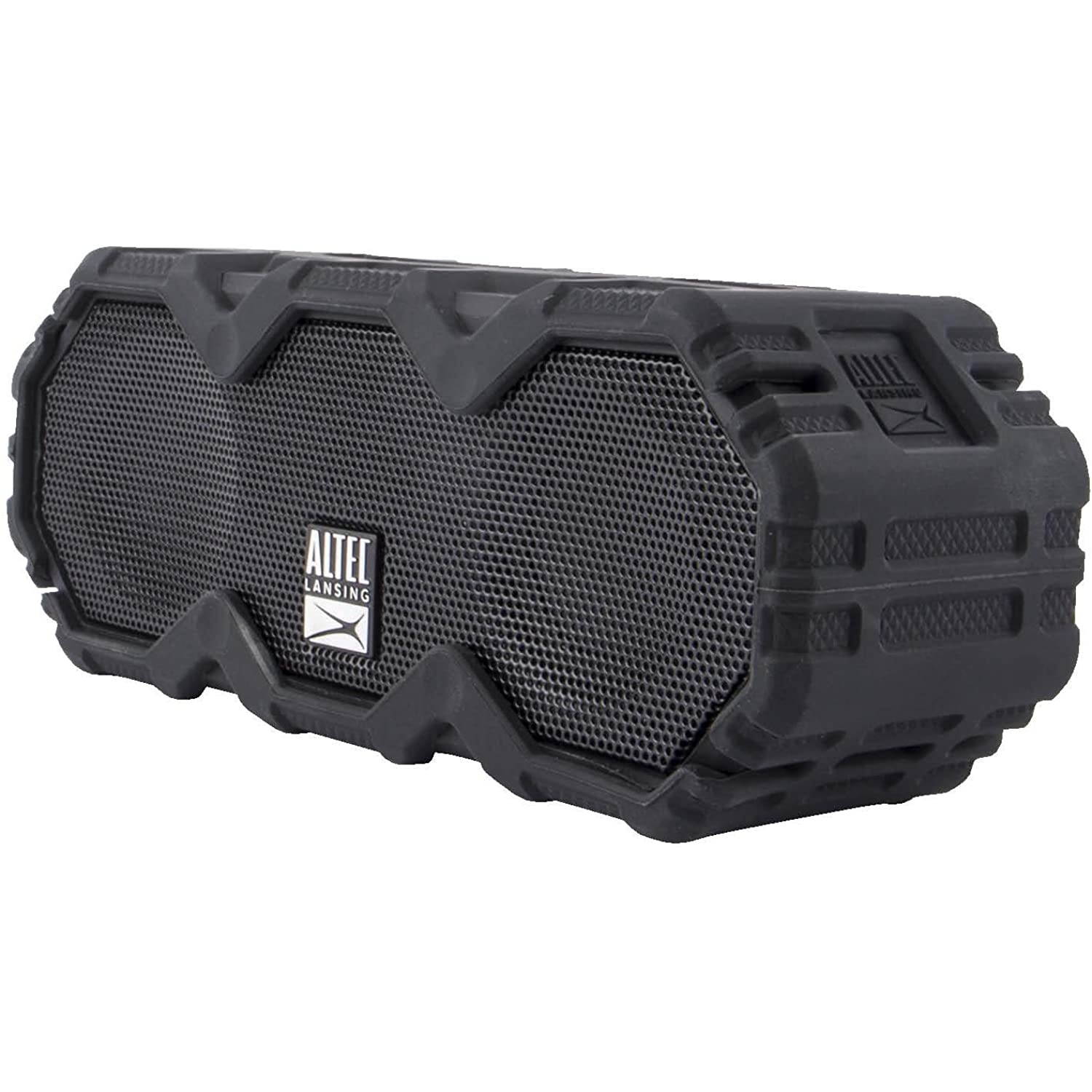 Altec Lansing IMW479 Mini LifeJacket Jolt Heavy Duty Rugged and Waterproof Ultra Portable Bluetooth Speaker with up to 16 Hours of Battery Life, 100FT Wireless Range and Voice Assistant (Black)
