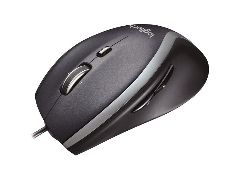 Logitech M500S Advanced Corded Mouse - Full-size Mouse - Optical - Cable - Black - USB - 4000 dpi - Tilt Wheel - 7 Button(s)