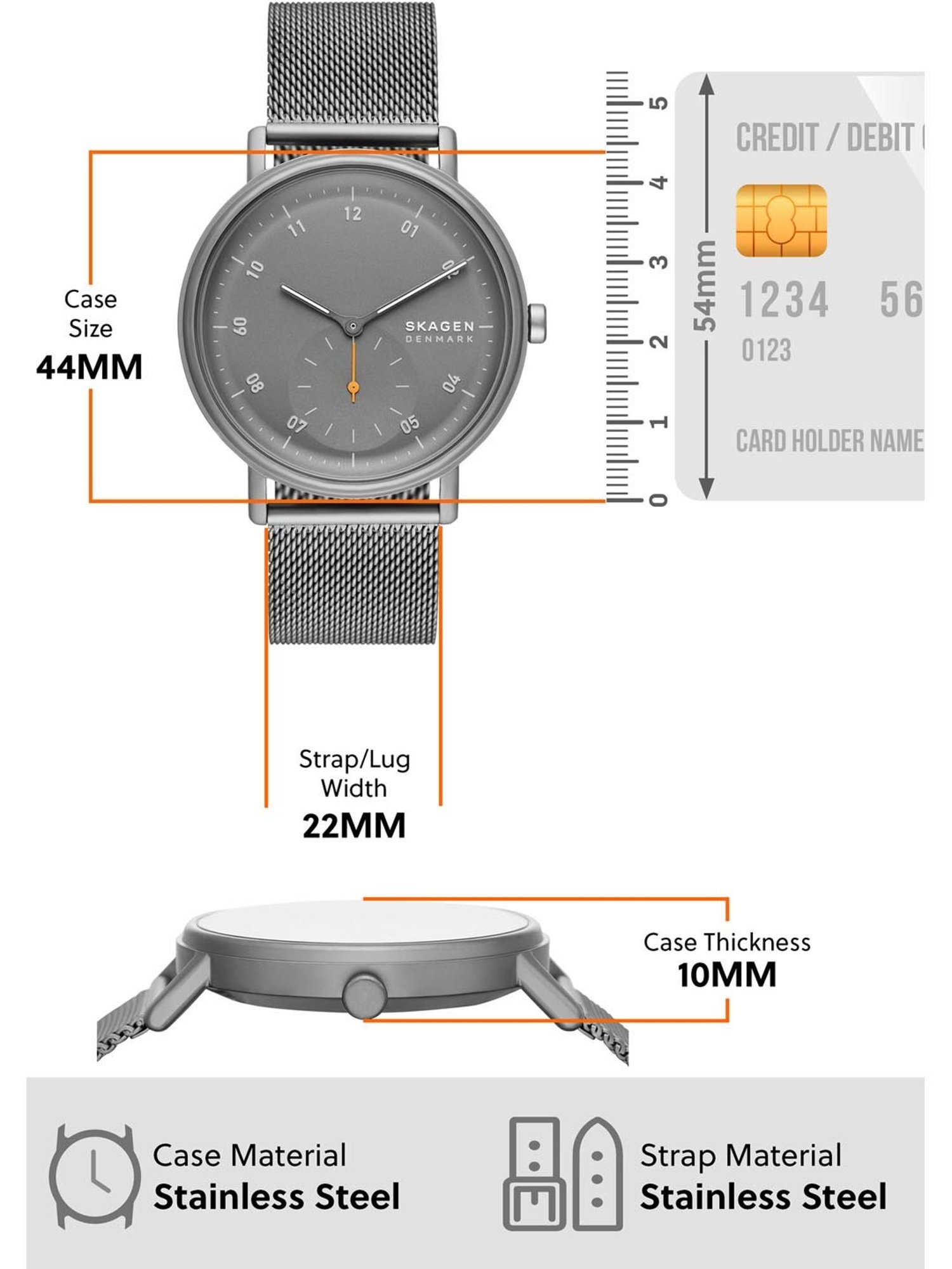 Skagen SKW6891 Kuppel Analog Watch for Men