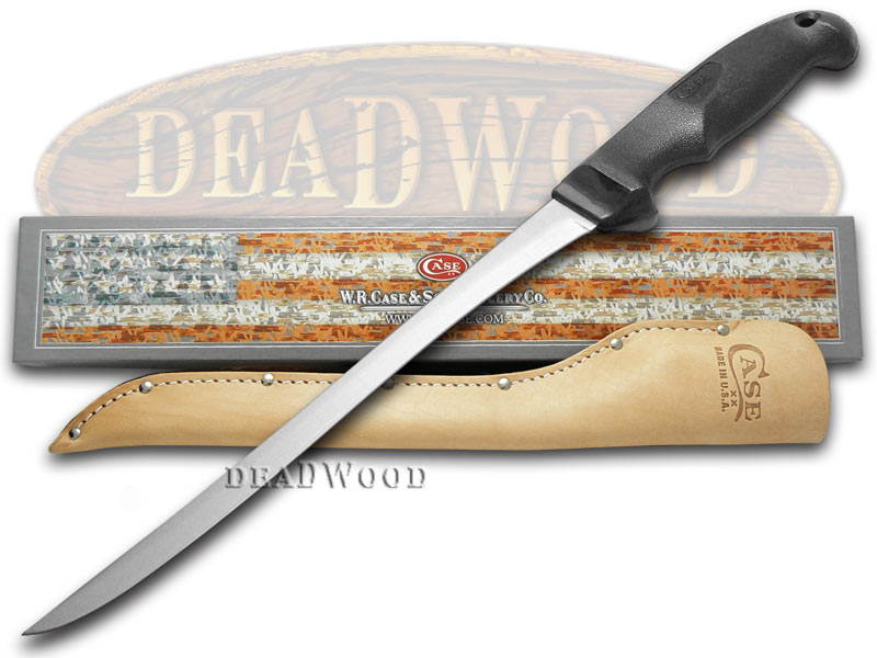 Case xx Kitchen Cutlery Black Synthetic 9" Stainless Hunter's Fillet Knife