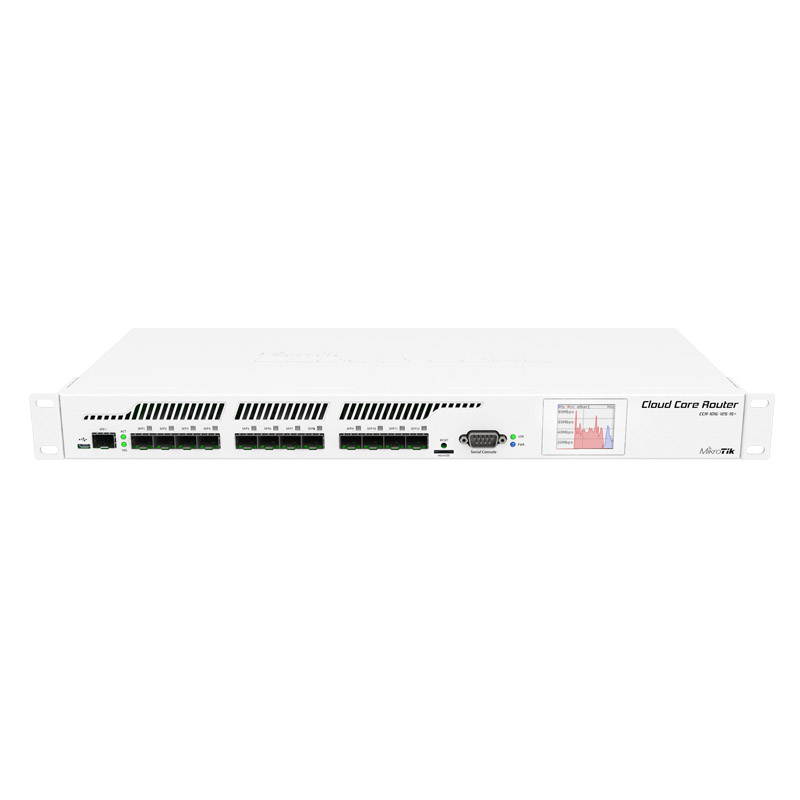 MikroTik - CCR1016-12S-1S+ - Cloud Core Router 1016-12S-1S+ with Tilera Tile-Gx16 CPU (16-cores, 1.2GHz per core), 2GB