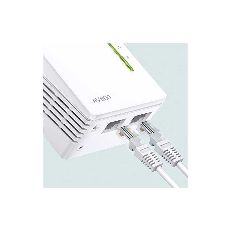 AV600 Powerline WiFi Extender - N300 WiFi, Add-on Single Adapter, Ethernet over Powerline, Plug & Play, Compatible with all  powerline adapters with different speed(TL-WPA4220)