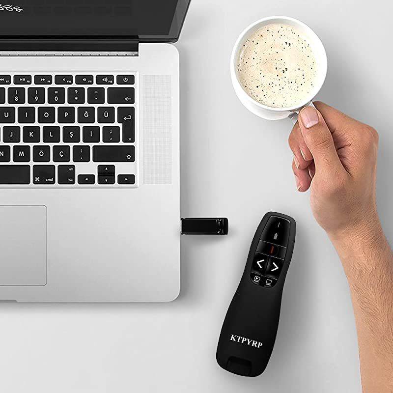 Wireless Presenter RF 24GHz USB PowerPoint PPT Remote Control for Presentation with Red Laser Pointer