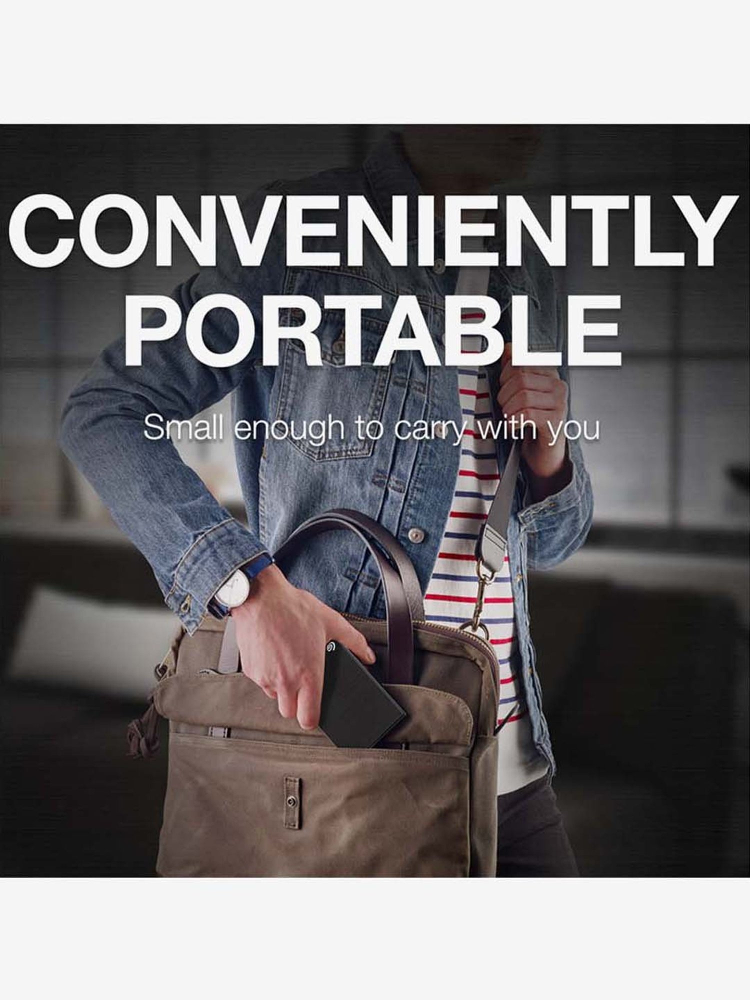 Seagate One Touch 2TB External HDD with Password - Black, for Win & Mac - STKY2000400