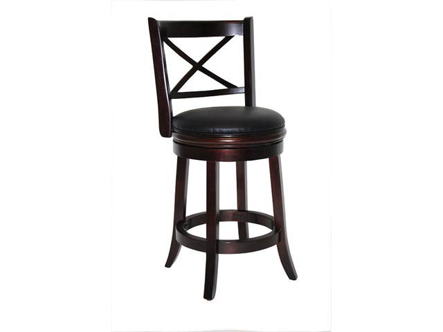 Boraam 24" Georgia Swivel Stool in Cappuccino Finish