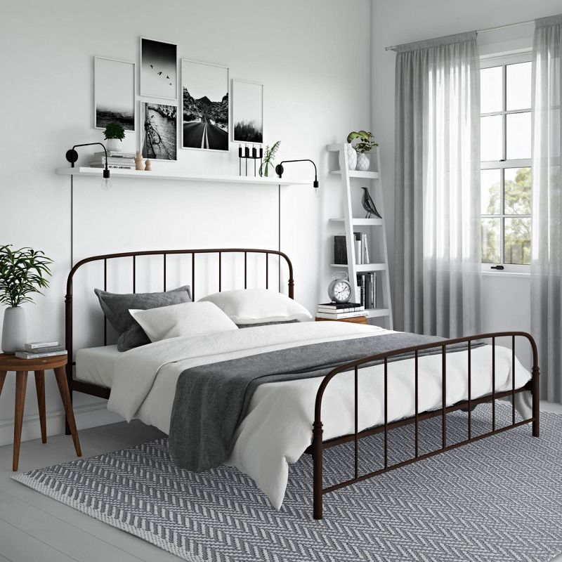 King Larissa Metal Bed Bronze - Room & Joy