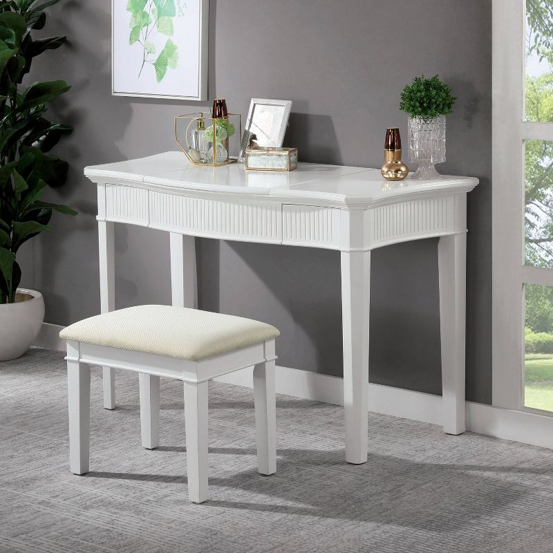 Salisbury Vanity w/Mirror White - Chique