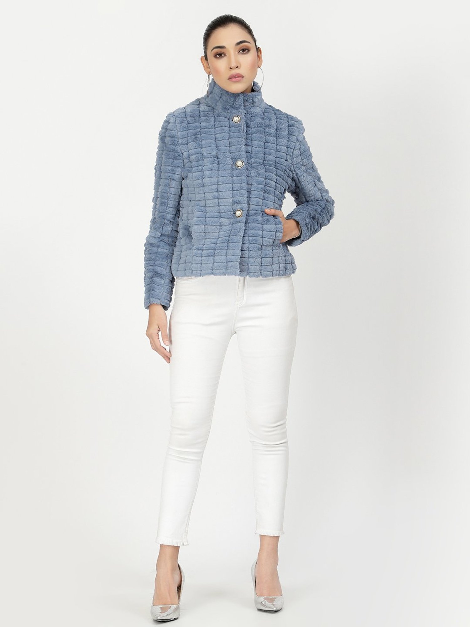 Juelle Blue Casual Jacket