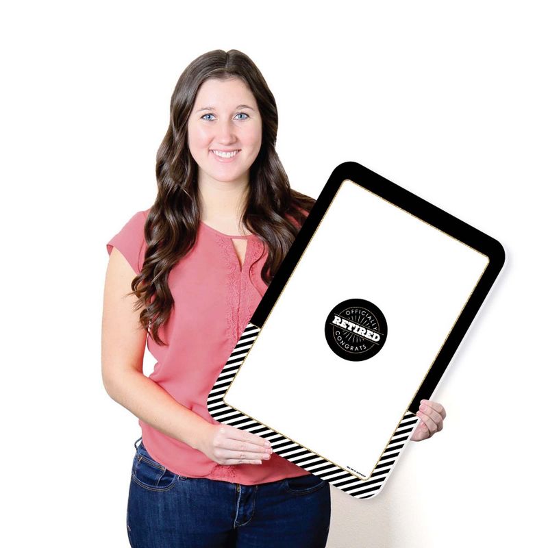 Big Dot of Happiness Happy Retirement - Guest Book Sign - Retirement Party Guestbook Alternative - Signature Mat