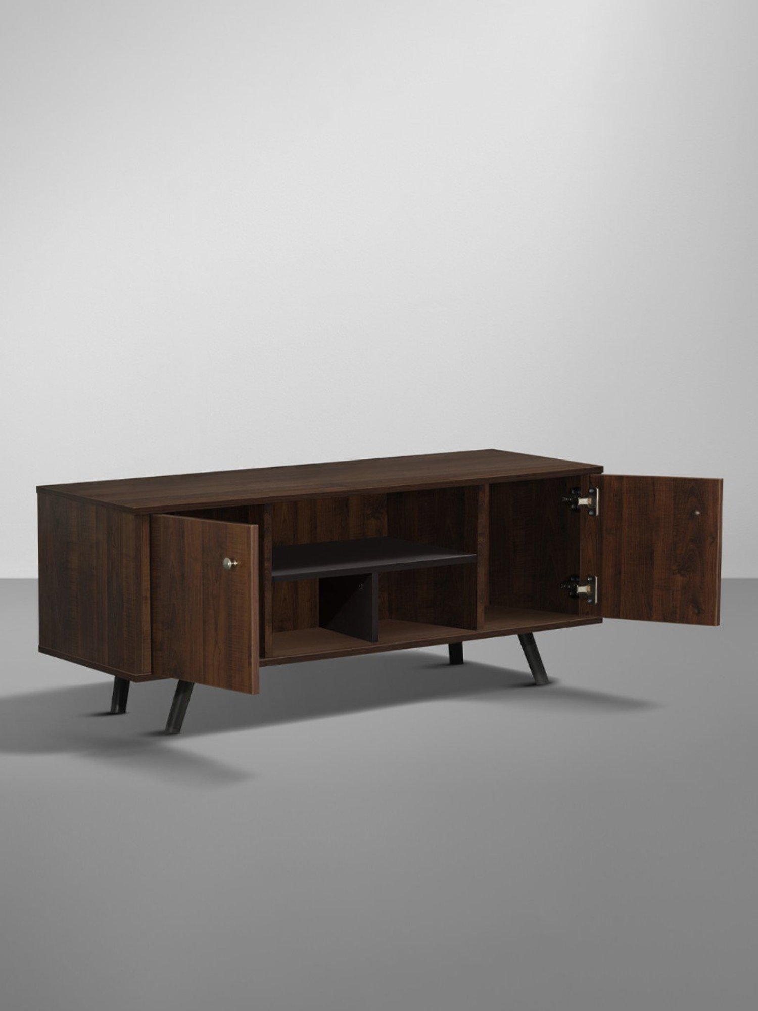 Sleepyhead Romcom Dark Brown & Slate Grey Engineered Wood TV Entertainment Unit