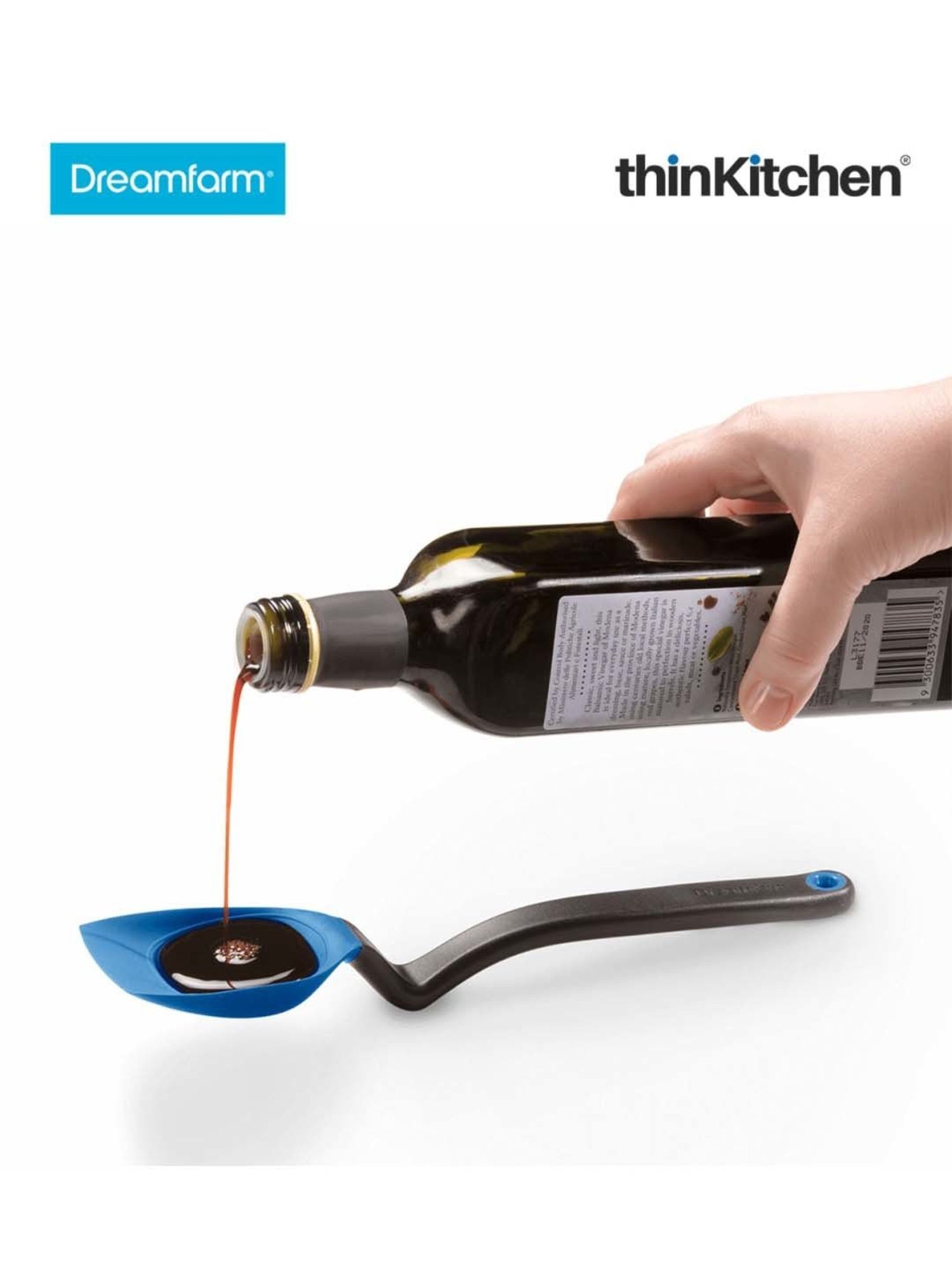 Dreamfarm Blue Nylon Supoon Sit Up Scraping & Cooking Spoon With Measuring Lines