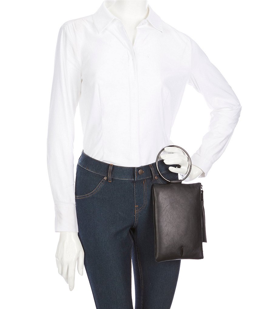 Kate Landry Satin Buckle Clutch Bag