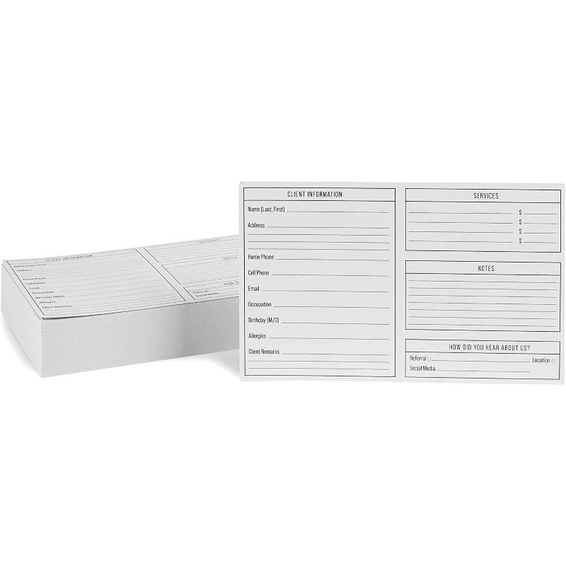 White Card Stock Half Fold Greeting Cards for DIY Craft, Notes, Glossy and Matte (8.5 x 5.5 In Folded, 100 Sheets)