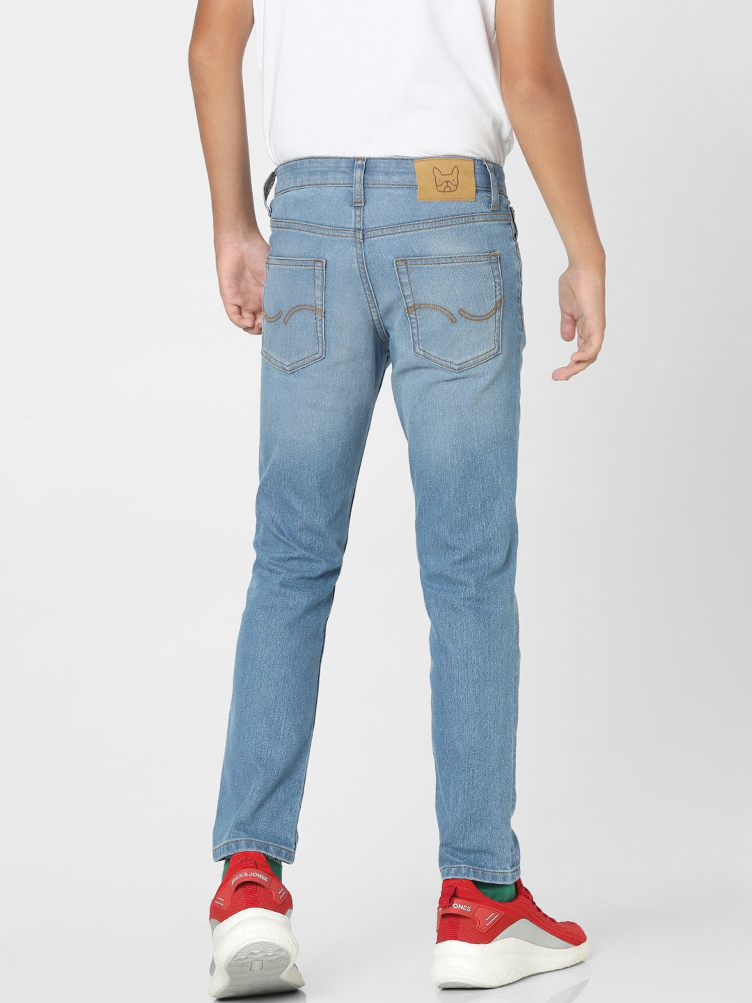 Pepe Jeans Boys Dark Blue Solid Jeans