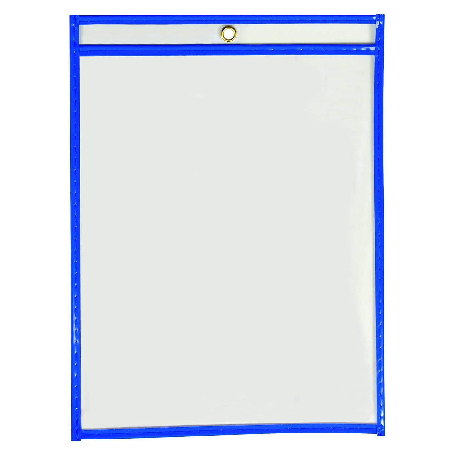 Partners Brand PJTH115BE Stitched Job Ticket Holders, 9" x 12", 9" Width, 12" Length, Neon Blue (Pack of 15)