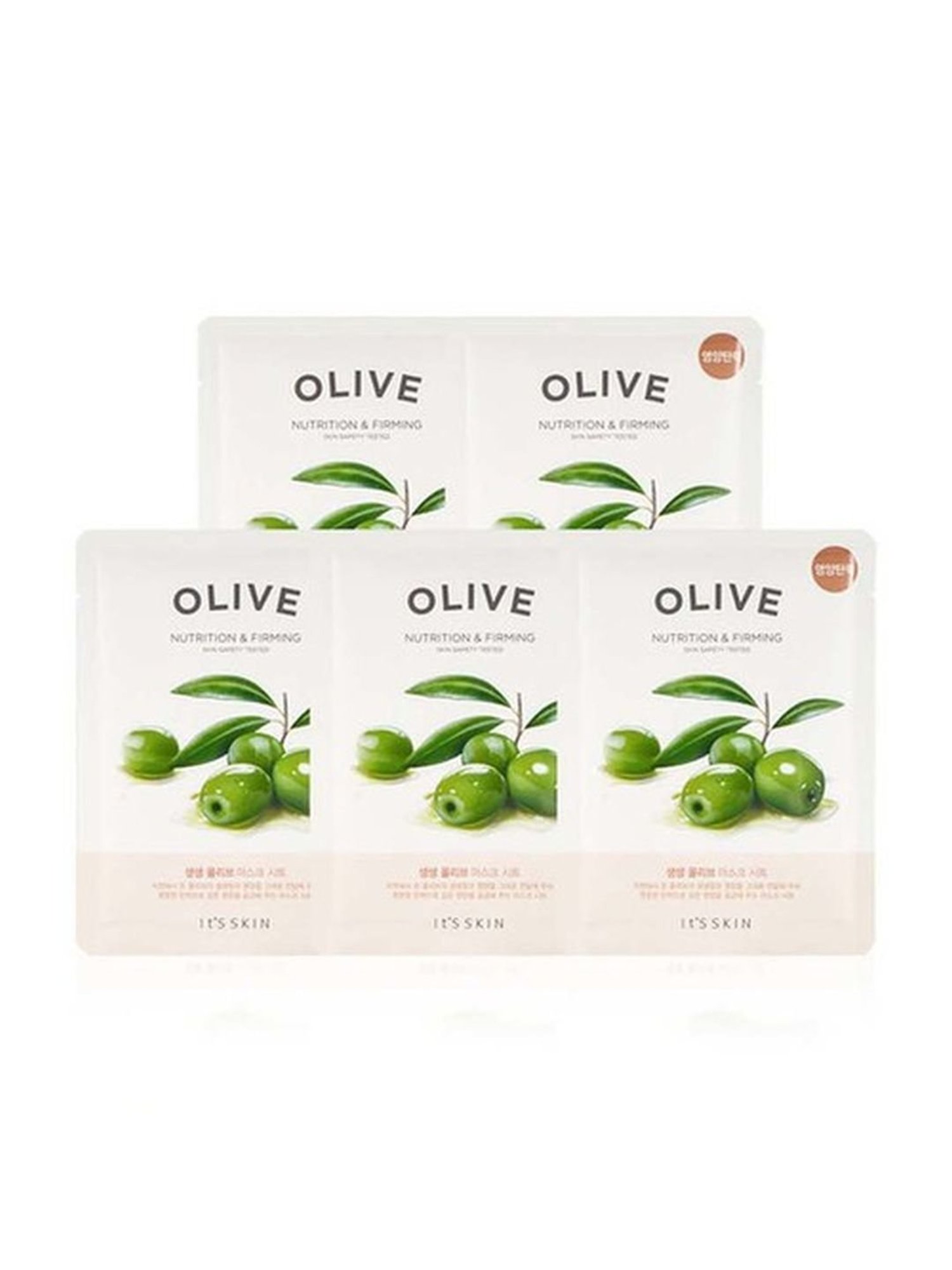 It's Skin The Fresh Mask Sheet-Olive (Set of 5) - 20 ml