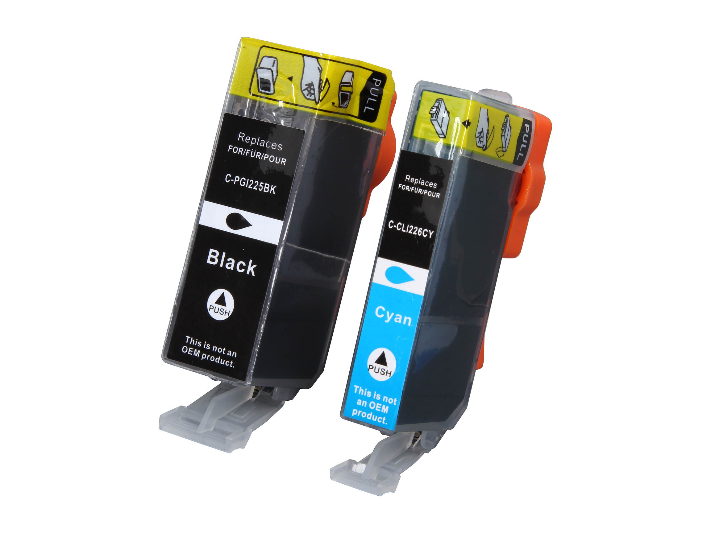 Green Project C-CLI226(12pk) 2 Black 2 Cyan 2 Magenta 2 Yellow Ink Cartridge with new chip and free 20pk 4x6 photo paper Replaces Canon PGI225 & CLI226