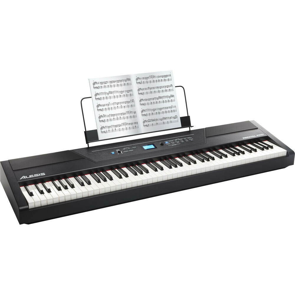 Alesis Recital Pro 88-Key Digital Piano  + Stand,Bench,Pedal,Headphone & Cover