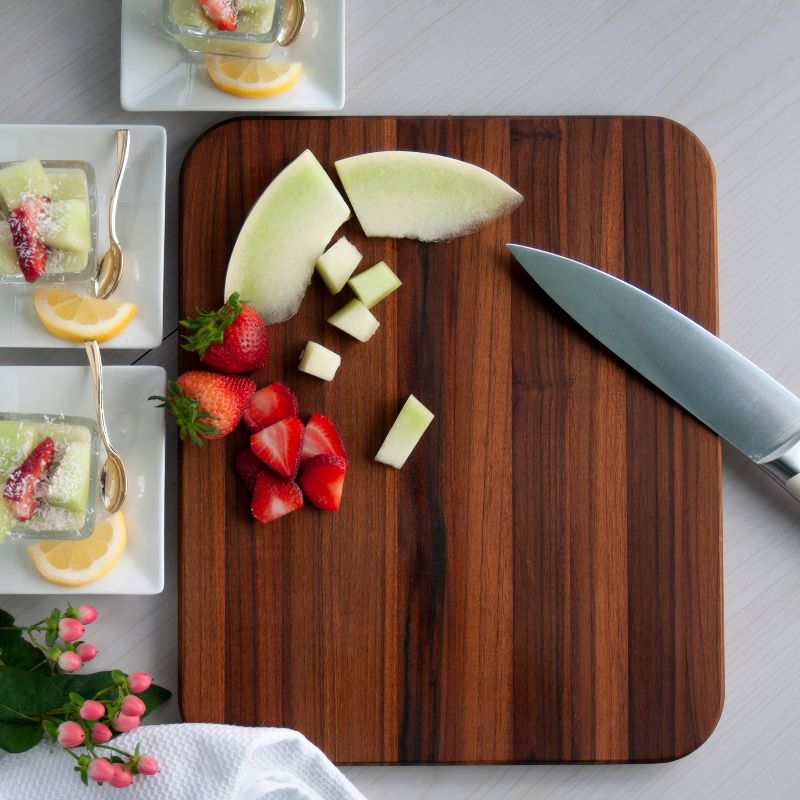 Architec Madeira Teak Edge-Grain Large Utility Cutting Board 12.25"x14.5"x.75"