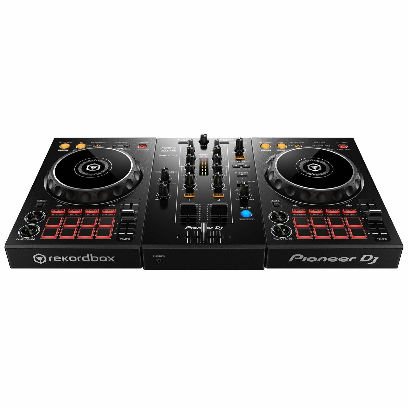 Pioneer DDJ-400 Rekordbox DJ Controller+Monitors + Headphones DJ Starter Package