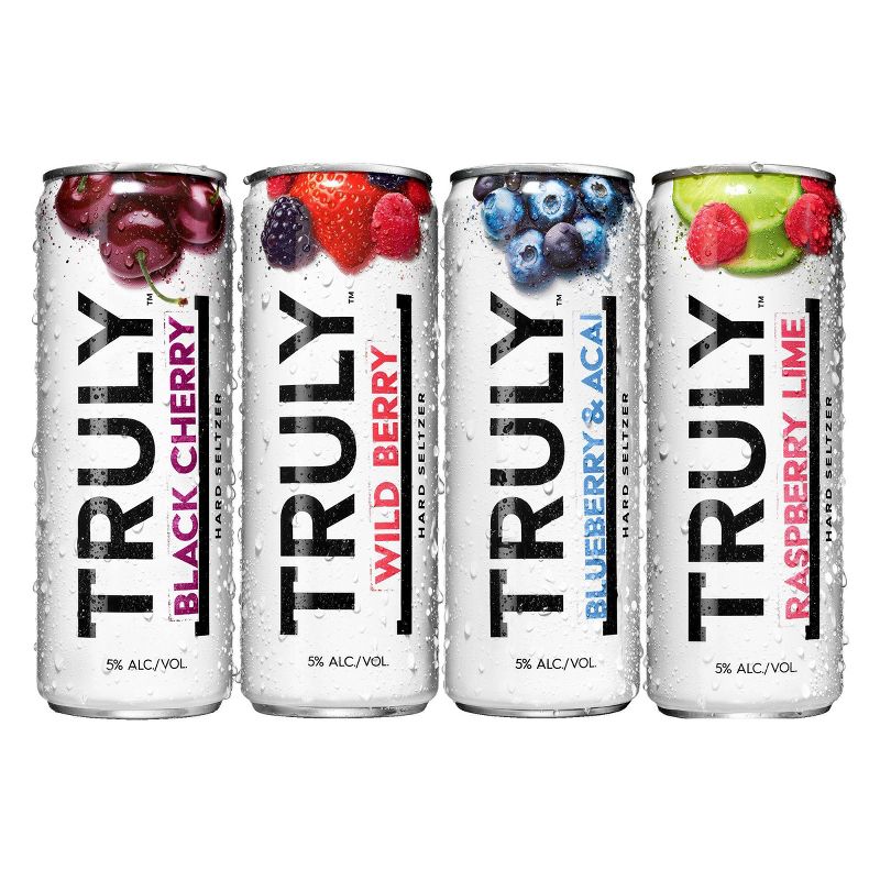Truly Hard Seltzer Berry Mix Pack - 12pk/12 fl oz Slim Cans