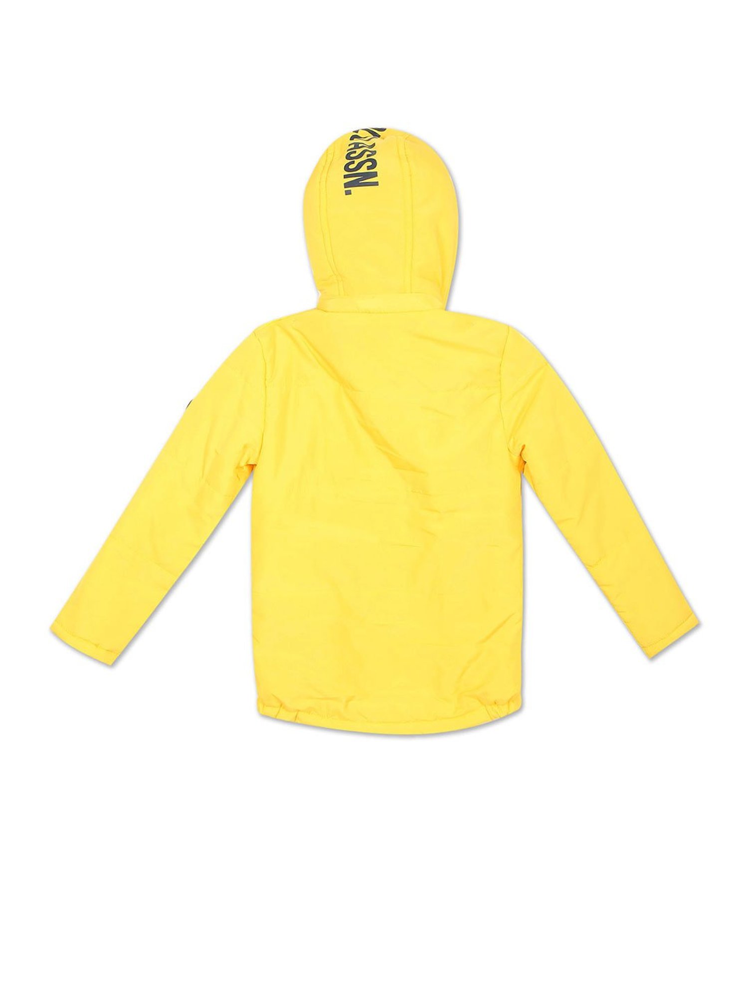 Allen Solly Junior Navy & Green Color Block Full Sleeves Jacket