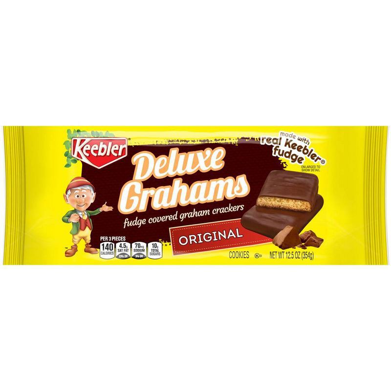 Keebler Deluxe Grahams Fudge Covered Graham Crackers - 12.5oz