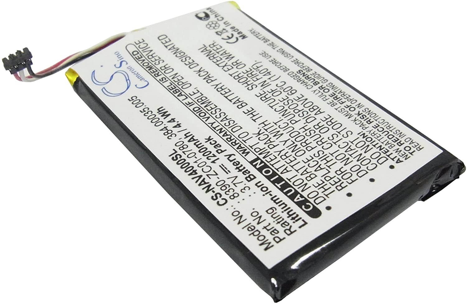 Cameron Sino 1200mAh Replacement Battery for Navigon 40 Easy