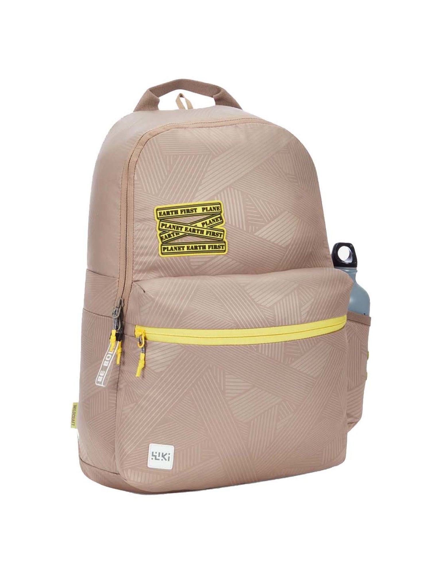 Wiki 18.5 Ltrs Beige Medium Backpack