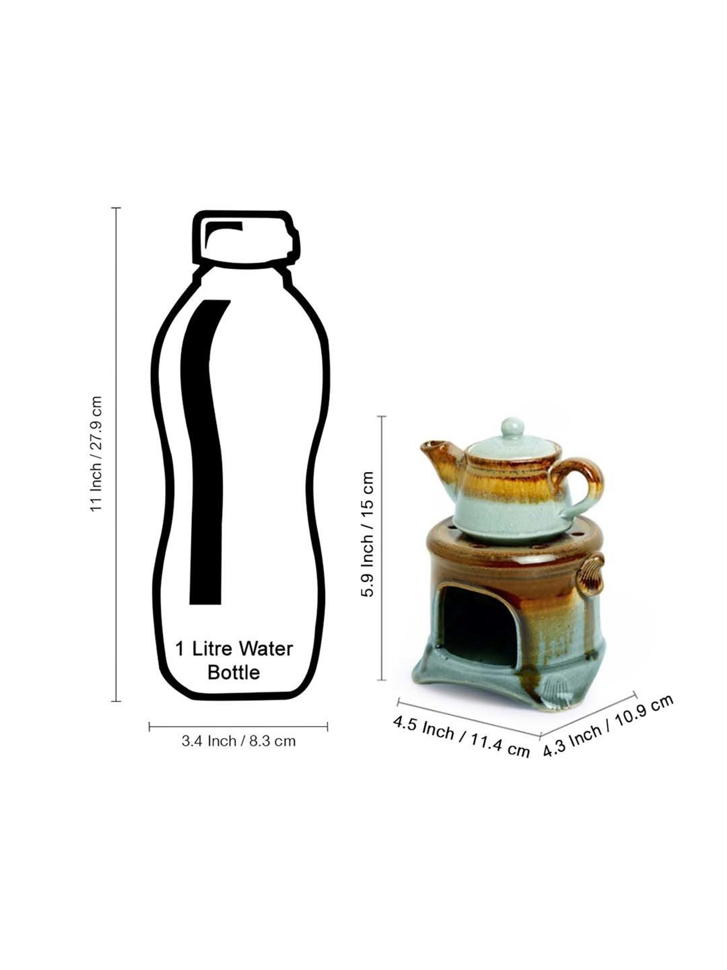 ExclusiveLane Ceramic Gas Stove Brewing Aroma Diffuser (Studio Pottery)