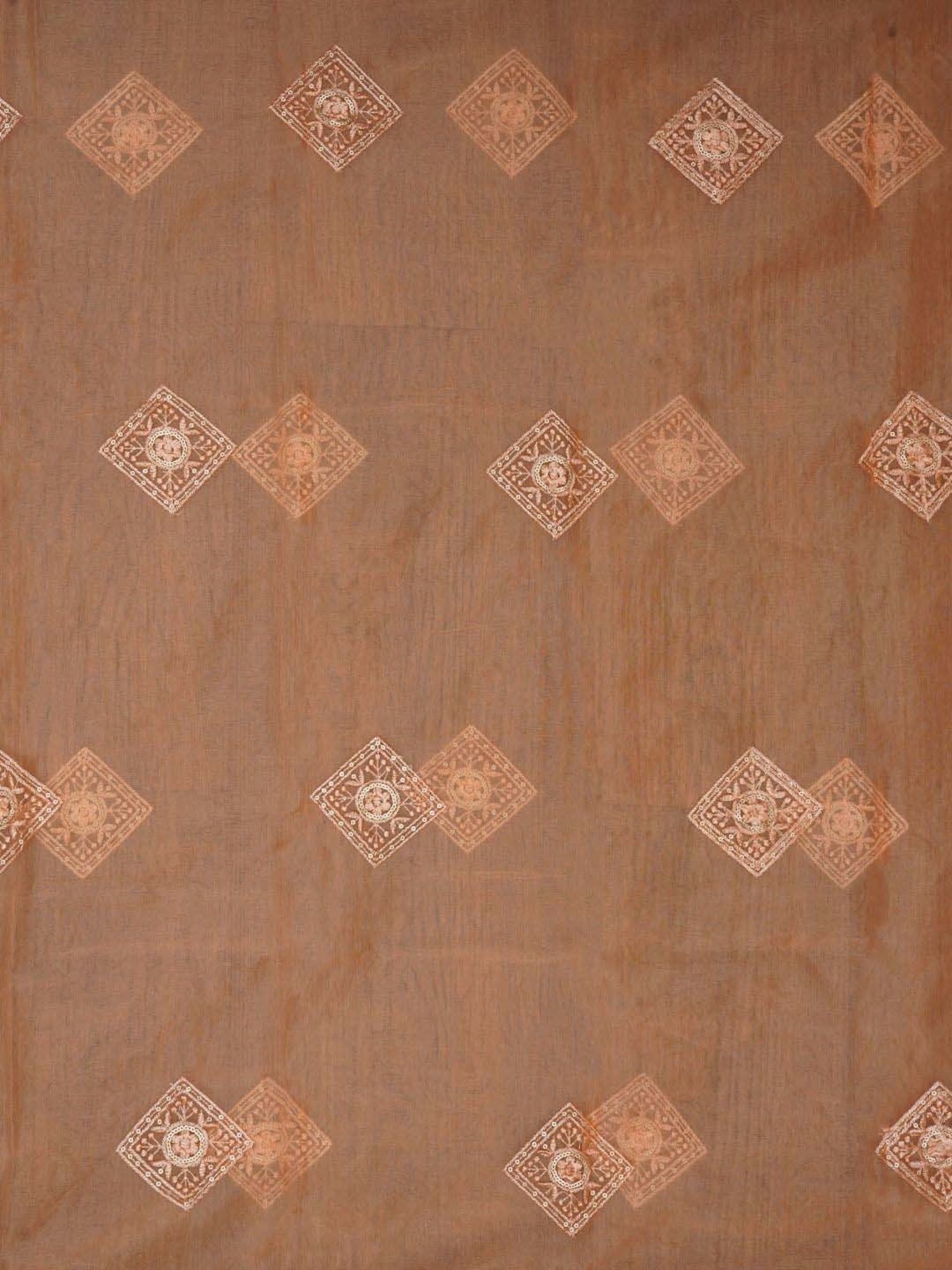 Jaipur Kurti Peach Embroidered Unstitched Dress Material