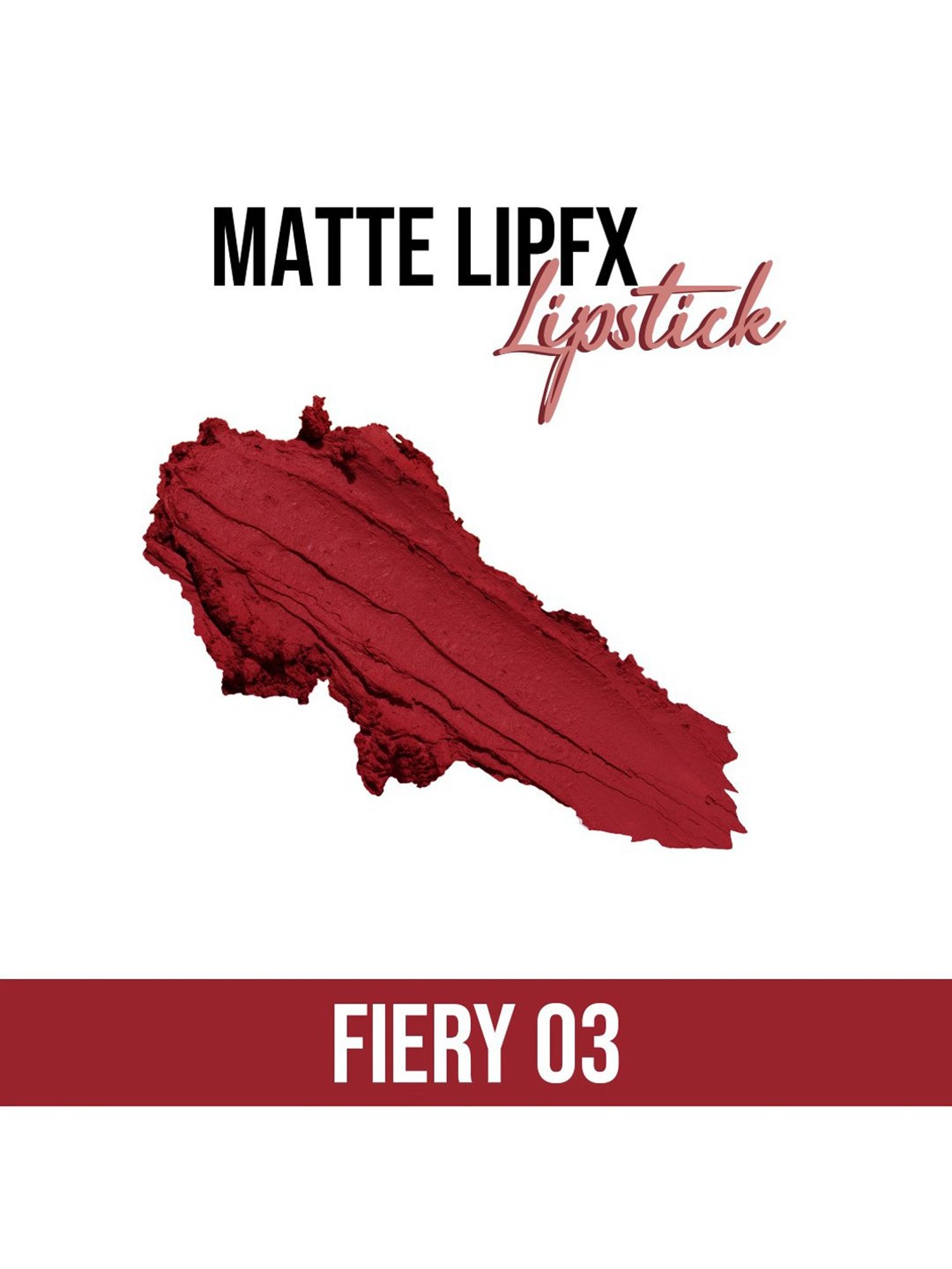 C2P PROFESSIONAL MAKEUP Matte Lip FX Lipstick Fiery 03 - 3.5 gm