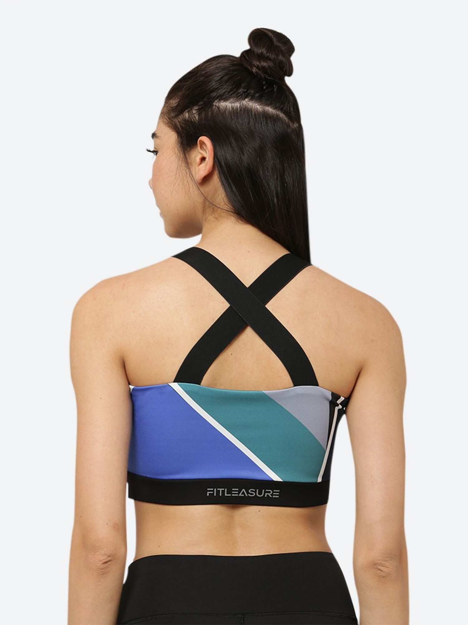 Fitleasure Multicolored Non Wired Padded Sports Bra