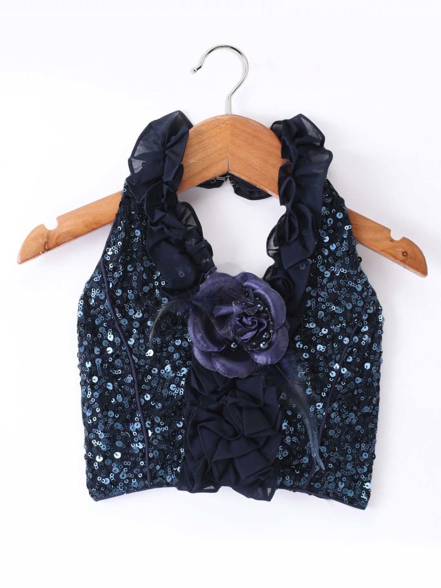 TWISHA Kids Navy Applique Top Set