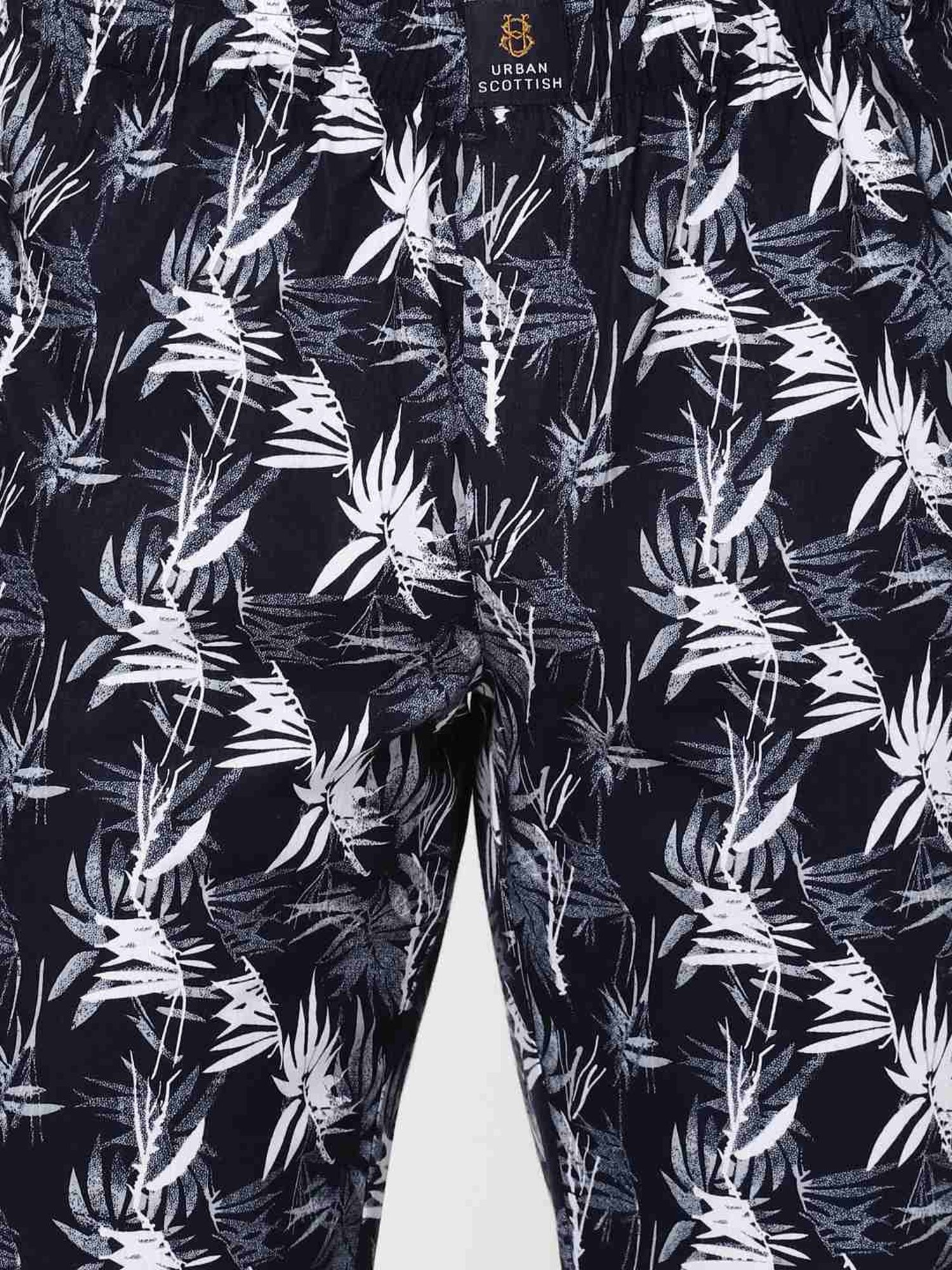 Urban Scottish Multicolored Regular Fit Floral Print Lounge Pants