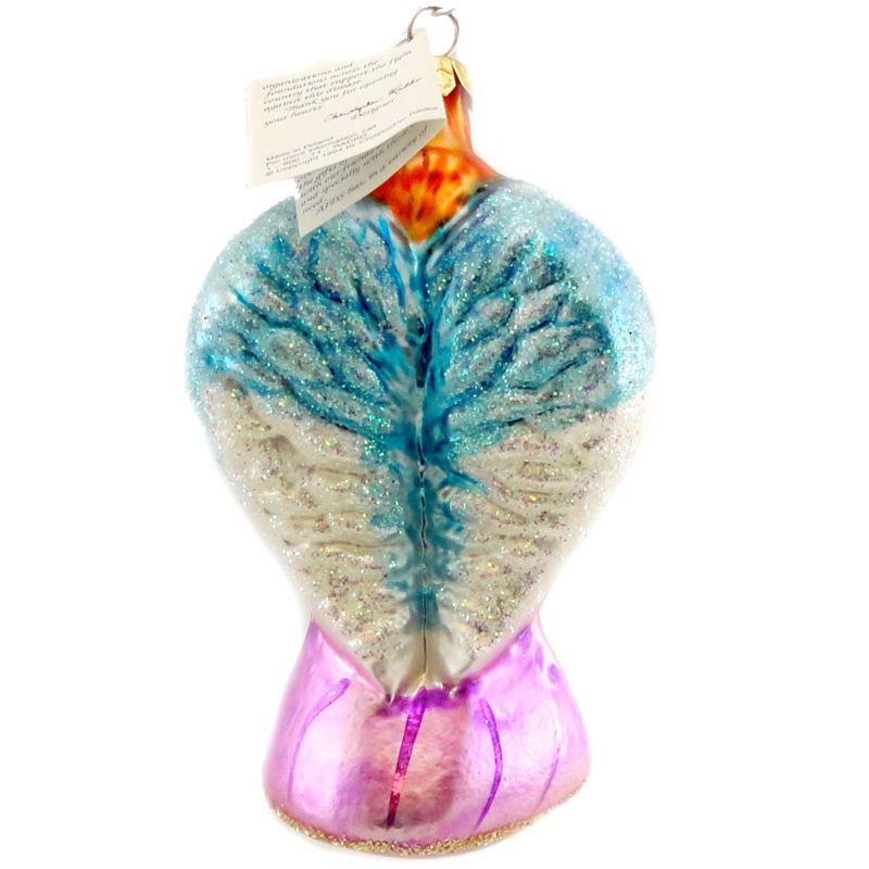 Christopher Radko On Wings Of Hope Ornament Charity Aids Angel  -  Tree Ornaments