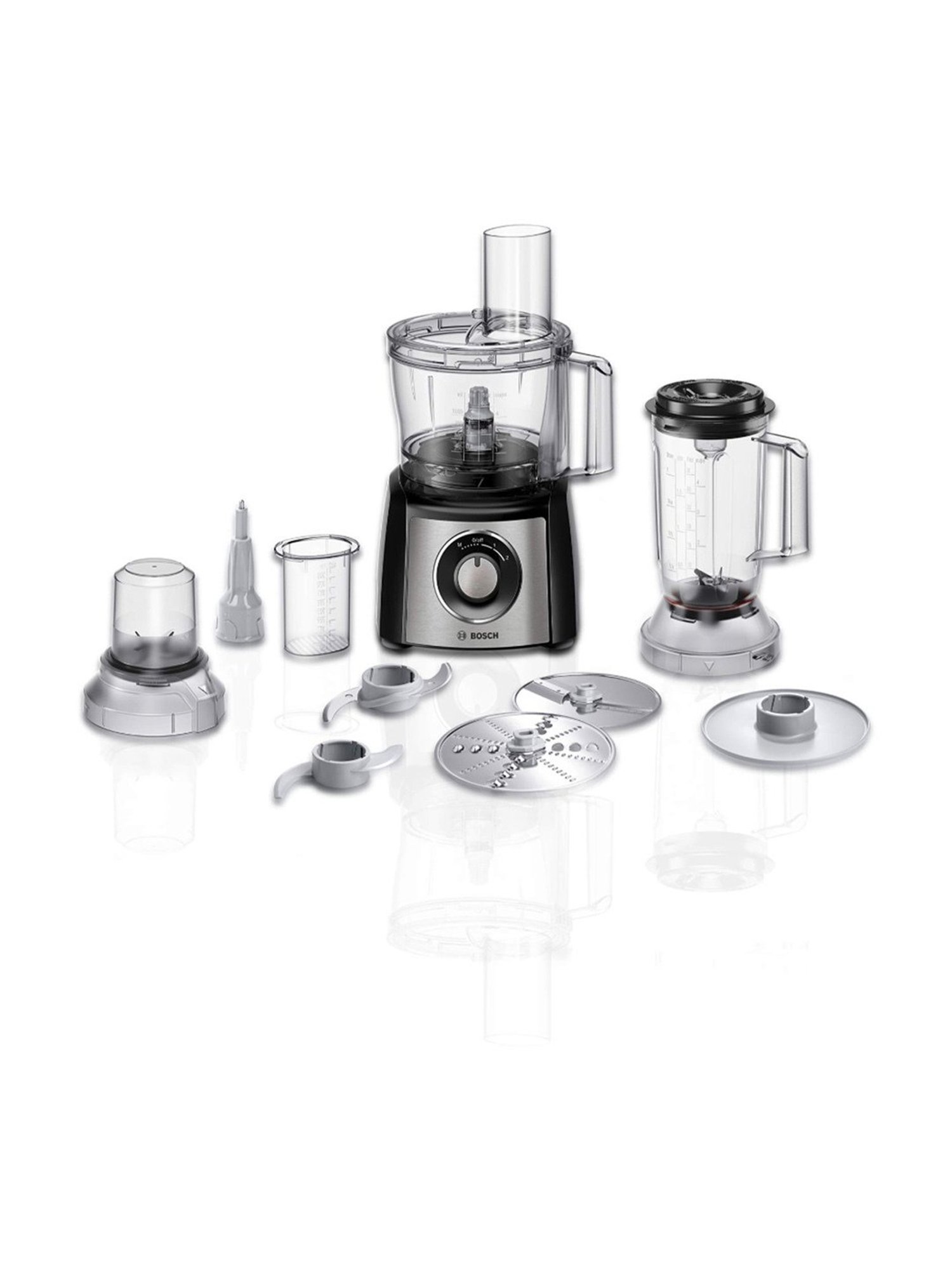 Bosch MCM3501M 800 Watts 2 Jar Food Processor with BPA Free Plastic (Black)