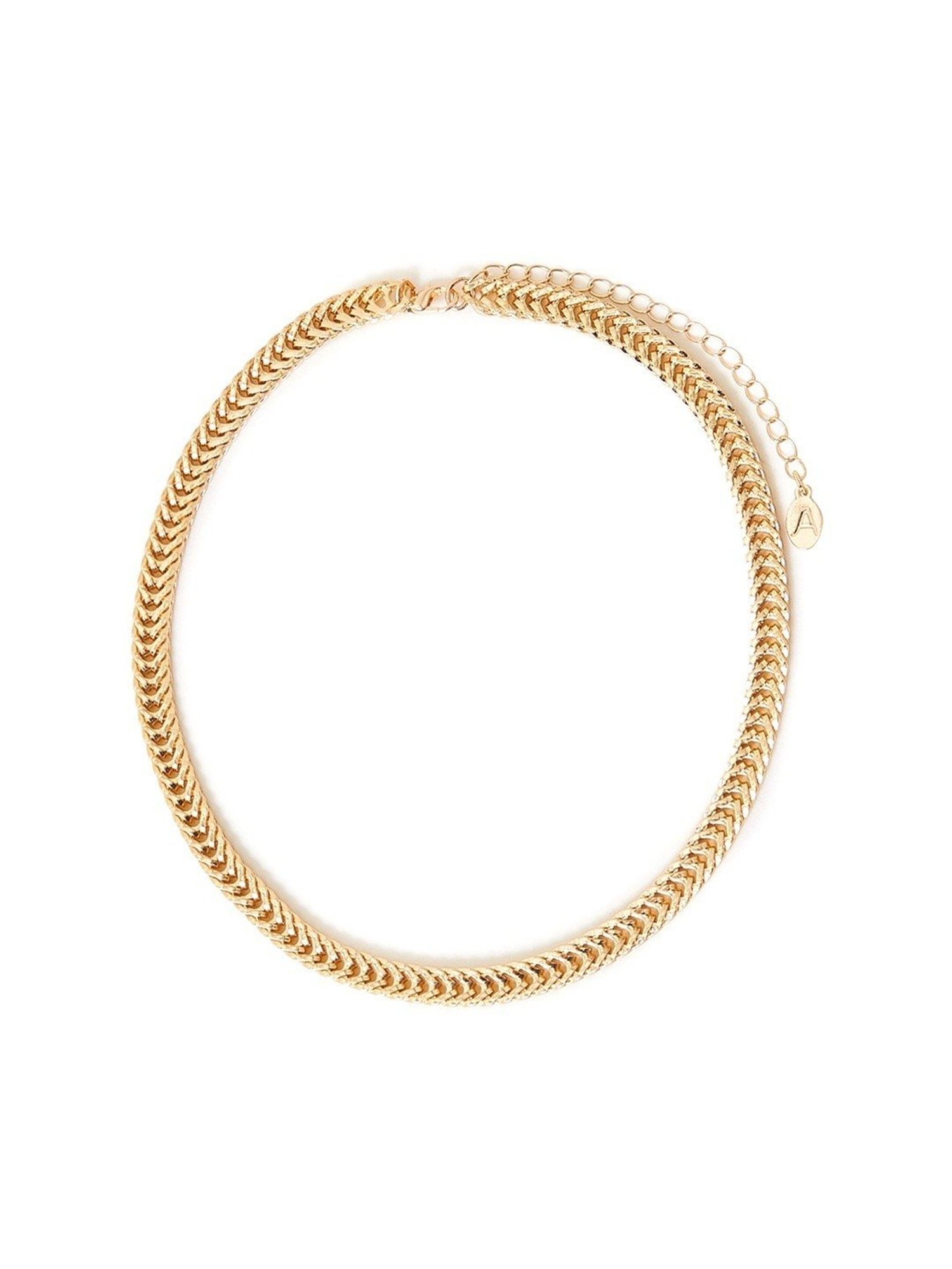 Accessorize London Gold Weaved Chain Necklace