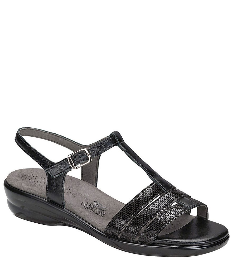 SAS Capri Snake Print Comfort Sandals